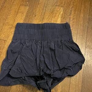 High Waist Navy Women's Shorts